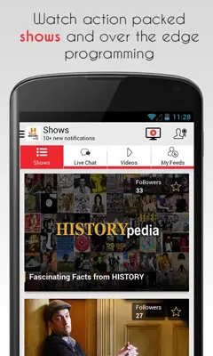 HISTORY TV18 android App screenshot 6